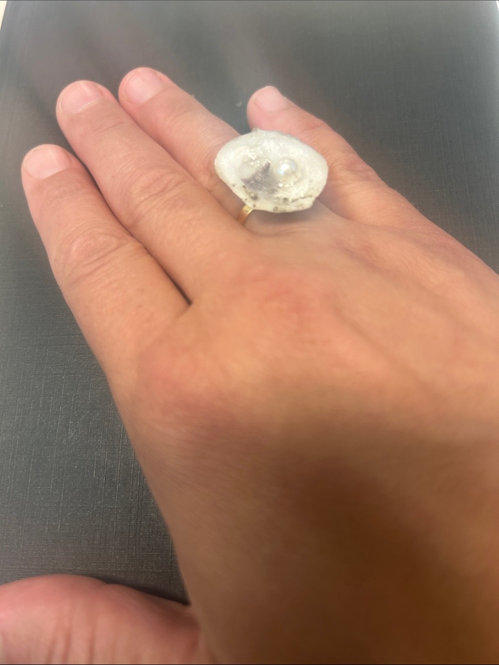 Oyster Shell Ring - Picture 2 of 3